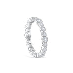 Stunning 0.4 TCW Round Moissanite Stones Full Eternity Wedding Band 2