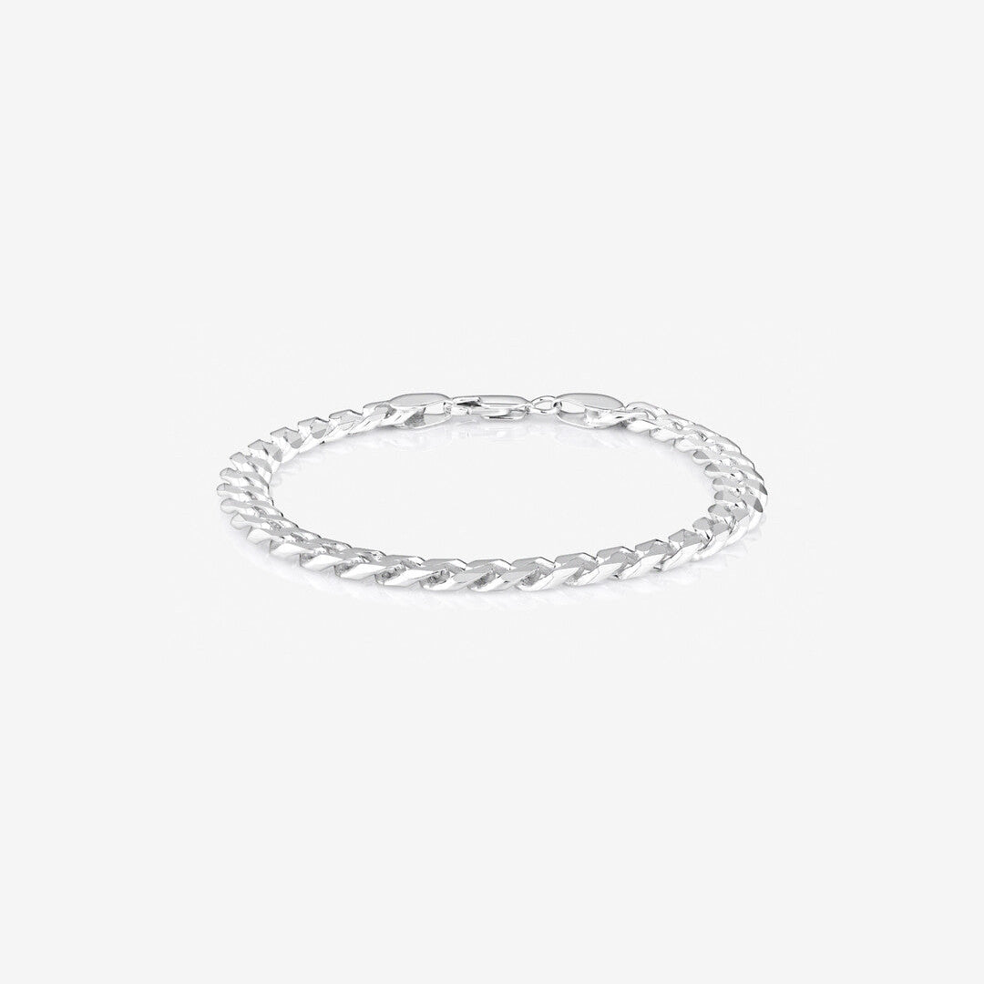 Round Cut Cubic Zirconia in 925 Sterling Silver Bracelet 1