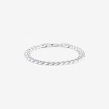 Round Cut Cubic Zirconia in 925 Sterling Silver Bracelet 1
