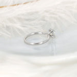 Stunning 1.0 CT Round Moissanite Engagement Ring with Solitaire Design 2