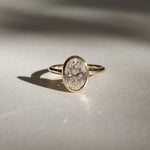 Stunning 2.0 CT Oval Moissanite Engagement Ring with Solitaire Design 1