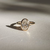 Stunning 2.0 CT Oval Moissanite Engagement Ring with Solitaire Design 1