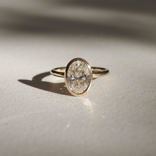 Stunning 2.0 CT Oval Moissanite Engagement Ring with Solitaire Design 1