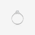 Stunning 0.78 CT Round Moissanite Engagement Ring With Pave Design 2