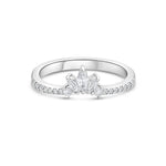 Stunning 0.3  TCW Round and Marquise Moissanite Stones Full Eternity Wedding Band 1