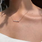 1.50 TCW Round, Emerald, Pear, Cushion & Oval Moissanite Diamond Multi Stone Necklace in Solid Gold 5