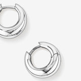 Round Cut Cubic Zirconia in 925 Sterling Silver Earrings 5