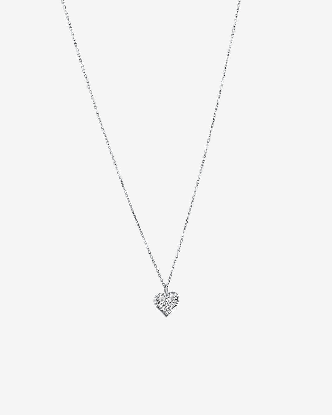 Round Cut Cubic Zirconia in 925 Sterling Silver Necklace 4