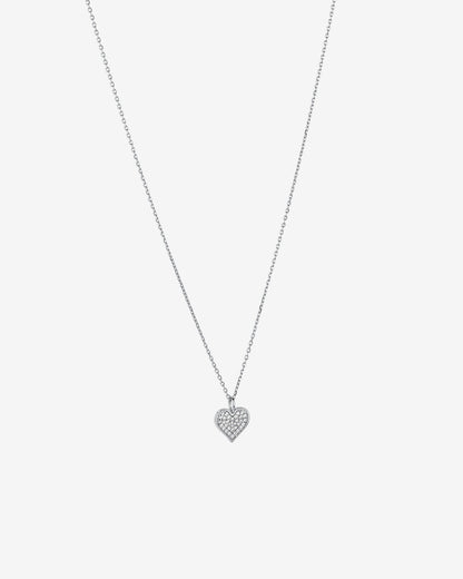 Round Cut Cubic Zirconia in 925 Sterling Silver Necklace 4
