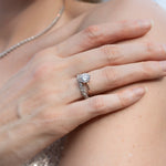 Stunning 0.50 TCW Round & Baguette Moissanite Stones Wedding Band 7