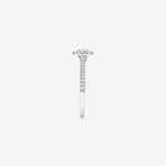 Stunning 0.5 CT Oval Moissanite Stone Engagement Ring with Pave and Halo Design 3
