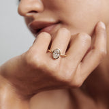 Stunning 1.5 CT Oval Moissanite Engagement Ring with Bezel Design 5