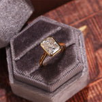 Stunning 3.0 CT Radiant Moissanite Engagement Ring with Bezel Design 7