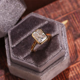 Stunning 3.0 CT Radiant Moissanite Engagement Ring with Bezel Design 7