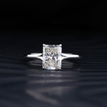 Stunning 2.0 CT Radiant Moissanite Engagement Ring with Solitaire Design 1