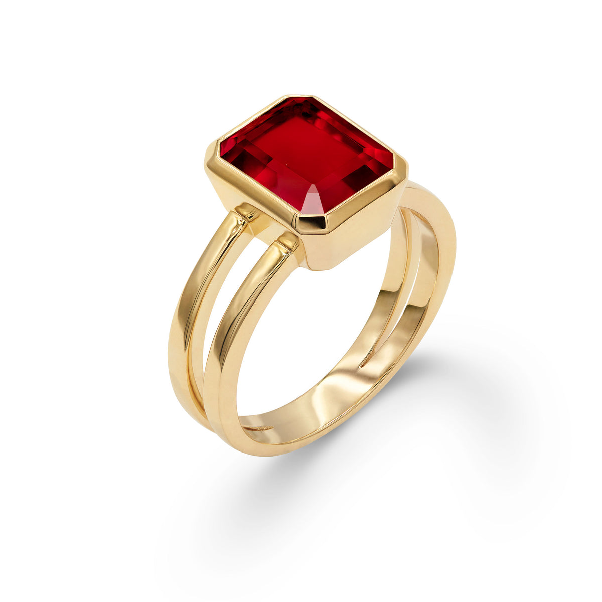 4.00 CT Emerald Garnet Lab Made Diamond-January Birthstone Engagement Ring 3