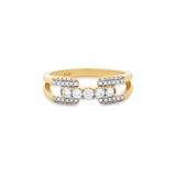 Stunning 0.41 TCW Round Moissanite Stones Harness Wedding Band 1