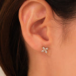 0.50 TCW Marquise Cut Moissanite Stud Earrings in Gold 7