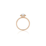 Stunning 1.0 CT Round Moissanite Engagement Ring with Halo Design 2