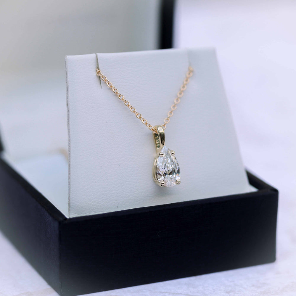 
                  
                    0.50 CT Classic Pear Cut Moissanite Necklace With Solitaire Style
                  
                