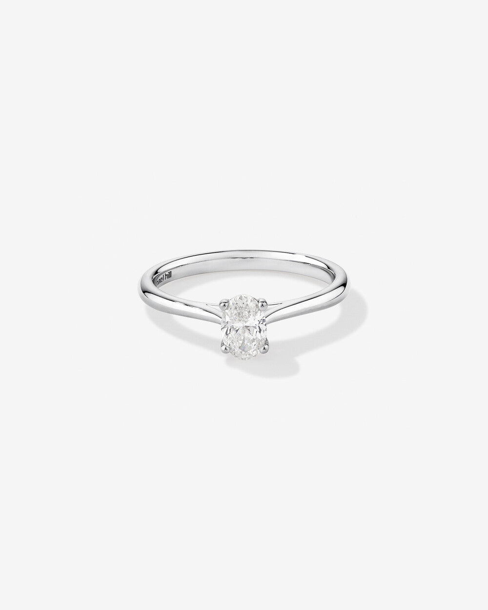 Stunning 0.5 CT Oval Moissanite Stone Engagement Ring In Solitaire Design 1