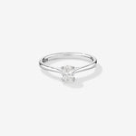 Stunning 0.5 CT Oval Moissanite Stone Engagement Ring In Solitaire Design 1