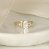 Stunning 1.50 CT Cushion Moissanite Engagement Ring with Cluster Design 3