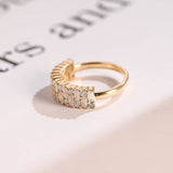 Stunning 0.5 TCW Round & Baguette Moissanite Stones Half Eternity Wedding Band 8
