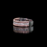 Round Cut Cubic Zirconia in 925 Sterling Silver Wedding Bands 11
