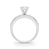 Stunning 0.50-1.50 Round Moissanite Engagement Ring With Pave Design 3