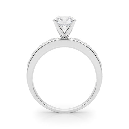 Stunning 0.50-1.50 Round Moissanite Engagement Ring With Pave Design 3