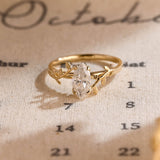Stunning 2.0 CT Marquise Cut Moissanite Engagement Ring with Solitaire Design 1