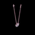 Round Cut Cubic Zirconia in 925 Sterling Silver Necklace 13