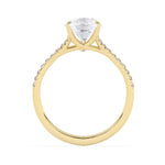Stunning 2.0 CT Pear Moissanite Engagement Ring with Split Shank Design 3