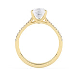 Stunning 2.0 CT Pear Moissanite Engagement Ring with Split Shank Design 3