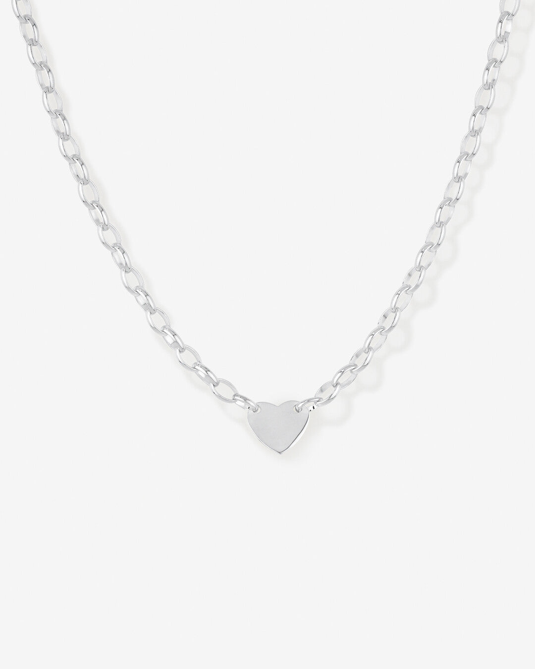 Round Cut Cubic Zirconia in 925 Sterling Silver Necklace 1