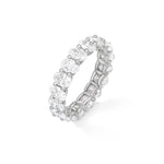 Stunning 3.8 TCW Oval Moissanite Stones Full Eternity Wedding Bands 2