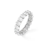 Stunning 3.8 TCW Oval Moissanite Stones Full Eternity Wedding Bands 2