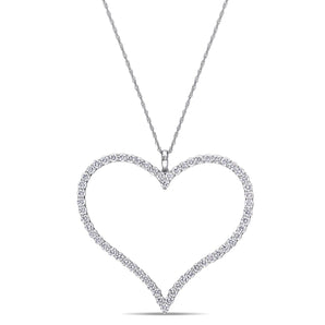 Round Cut Cubic Zirconia in 925 Sterling Silver Necklace