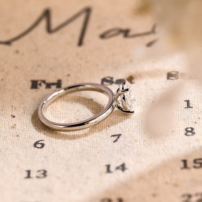 Stunning 2.0 CT Pear Moissanite Engagement Ring with Solitaire Design 2
