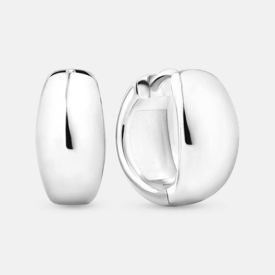 Round Cut Cubic Zirconia in 925 Sterling Silver Earrings 1