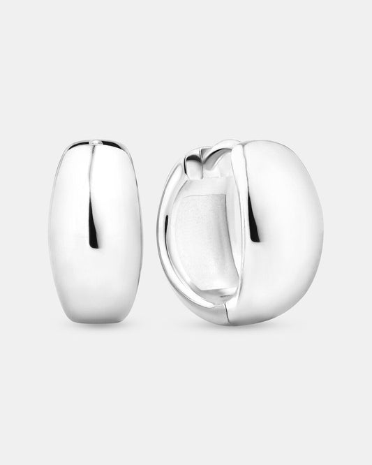 Round Cut Cubic Zirconia in 925 Sterling Silver Earrings 1