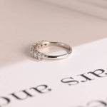 Stunning 0.2 TCW Round Moissanite Stones Half Eternity Wedding Bands 10
