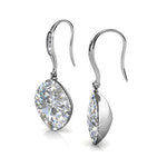 Round Cut Cubic Zirconia in 925 Sterling Silver Earrings 5