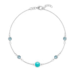 0.25 CT Round Topaz Lab Made Diamond- December Birthstone Bracelet 5