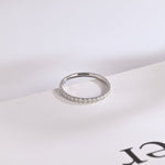 Stunning 0.2 TCW Round Moissanite Stones Half Eternity Wedding Bands 9