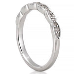 Stunning 0.20 TCW Round Moissanite Stones Half Eternity Wedding Bands 4