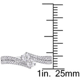 Round Cut Cubic Zirconia in 925 Sterling Silver Wedding Bands 9