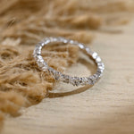 Stunning 0.3 CT Round & Marquise Moissanite Stones Wedding Band 6