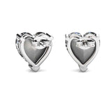 Round Cut Cubic Zirconia in 925 Sterling Silver Earrings 2